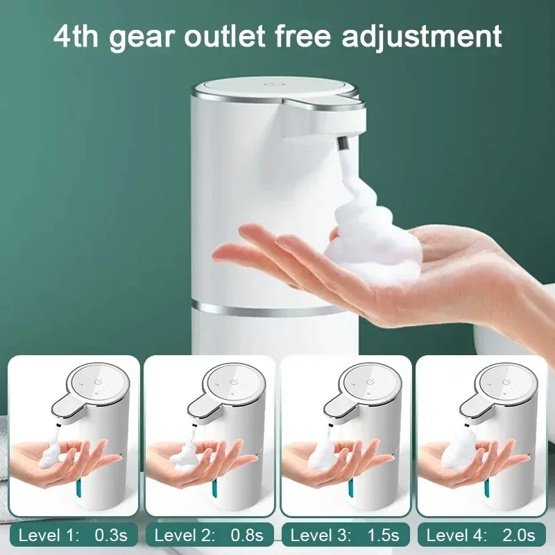 Automatic Touchless Soap Dispenser – 380ml, USB Rechargeable, 4 Levels