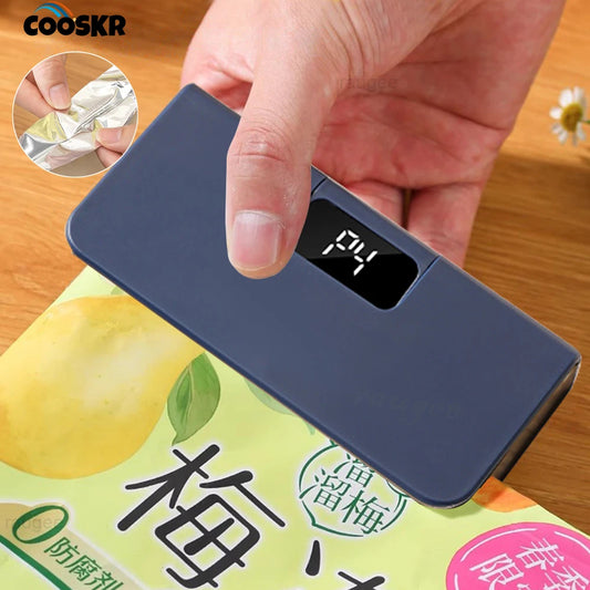 Rechargeable Mini Heat Sealer - Portable Bag Sealer for Food Storage