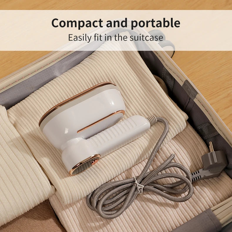Portable Handheld Steam Iron – Compact Travel & Home Garment Steamer