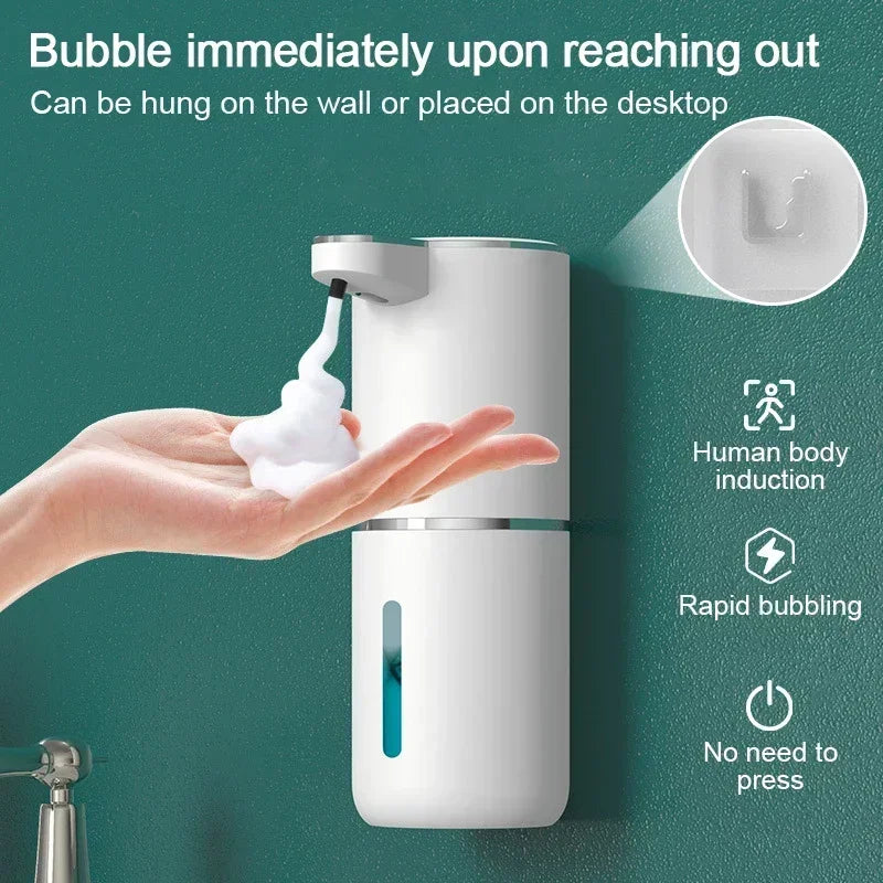 Automatic Touchless Soap Dispenser – 380ml, USB Rechargeable, 4 Levels