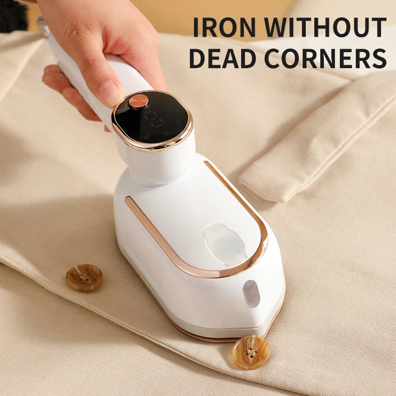 Portable Handheld Steam Iron – Compact Travel & Home Garment Steamer