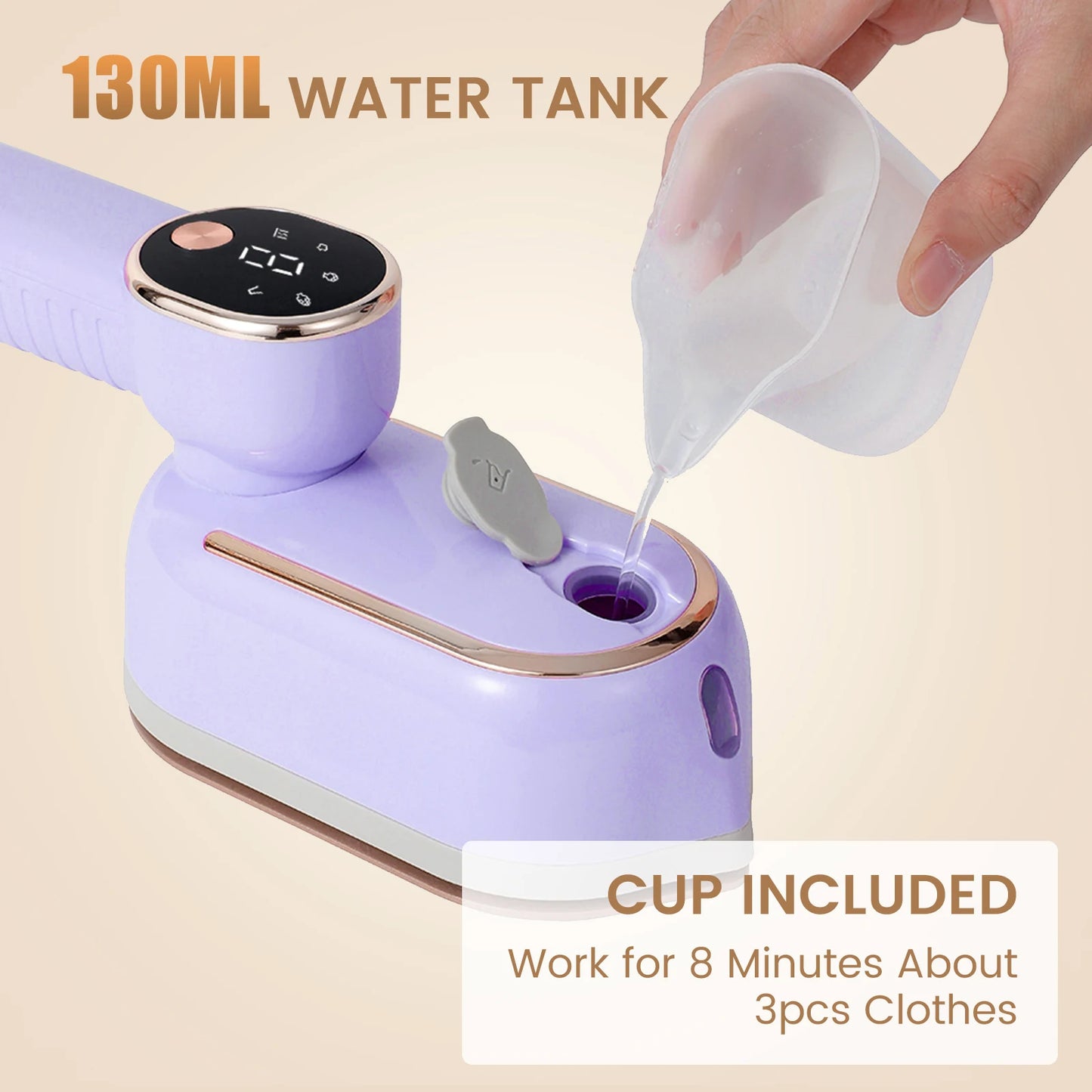 Portable Handheld Steam Iron – Compact Travel & Home Garment Steamer