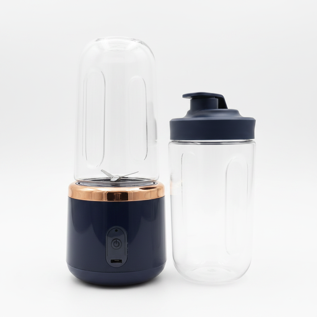 Navy Blender White